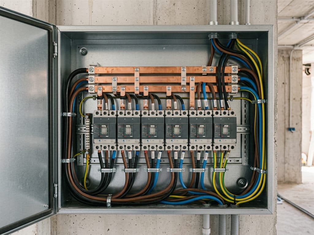 Cuadro eléctrico de una instalación en Vigo